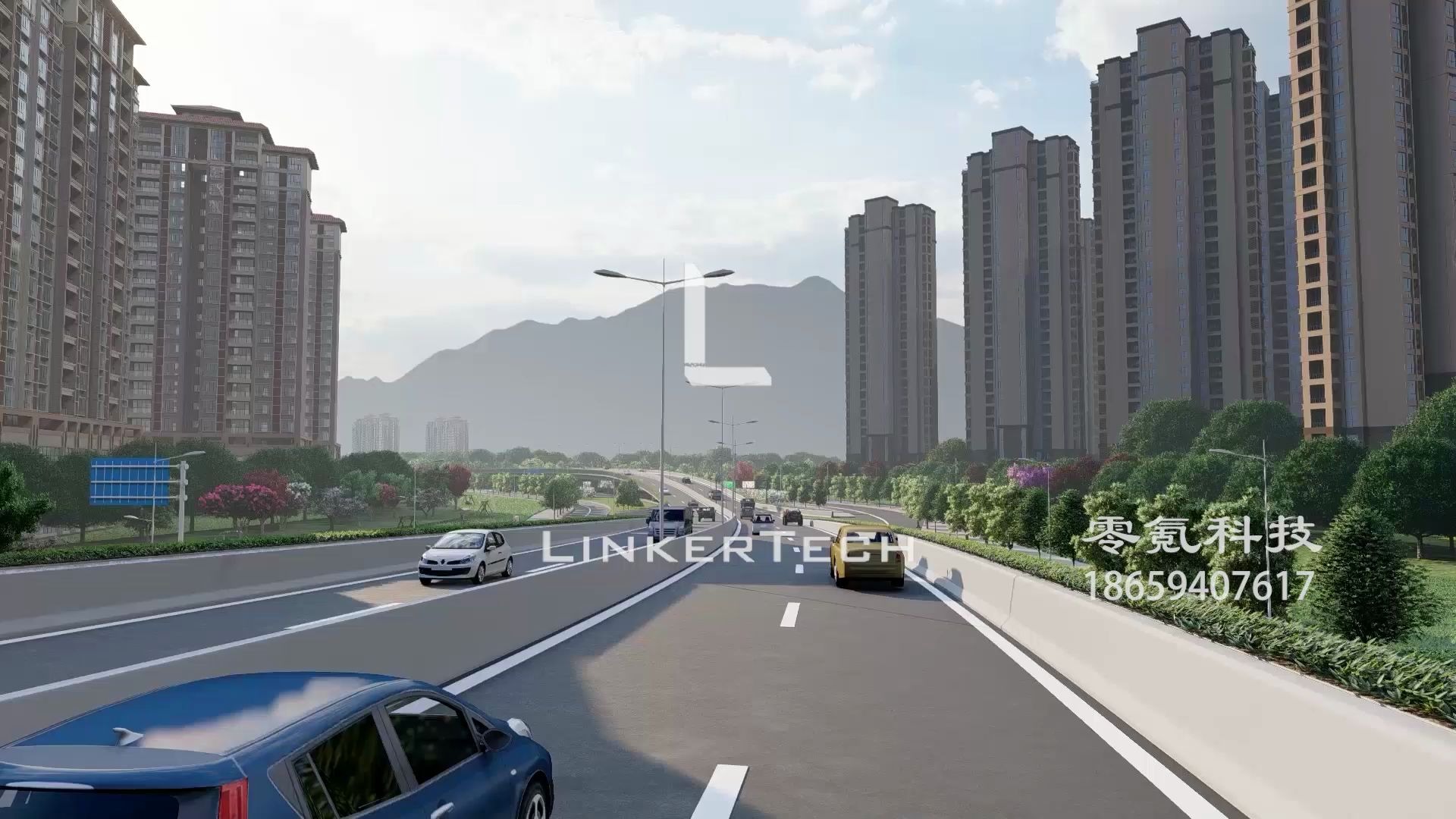 諸暨市環(huán)城南路市政道路改造工程匯報(bào)動(dòng)畫(huà) | 零氪_建筑工